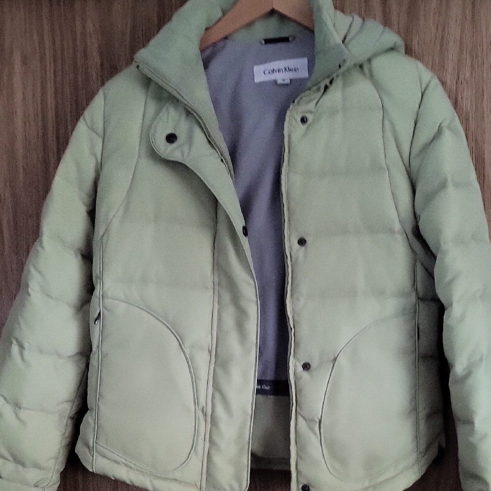 Calvin Klein Lime Green Quilted Jacket